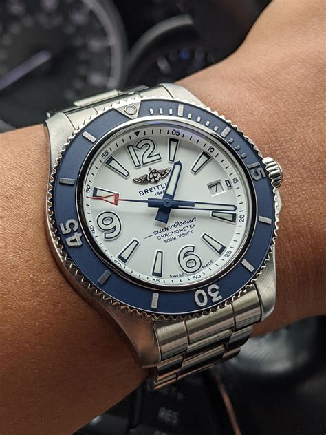 breitling superocean 44 white dial|Breitling Superocean automatic 42 price.